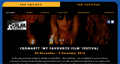Desktop Screenshot of cromartyfilmfestival.org